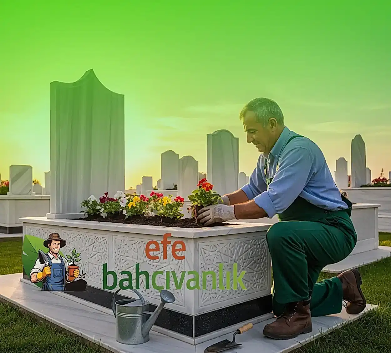 Edirnekapı Mezarlığı Mezar Bakım Çiçeklendirme