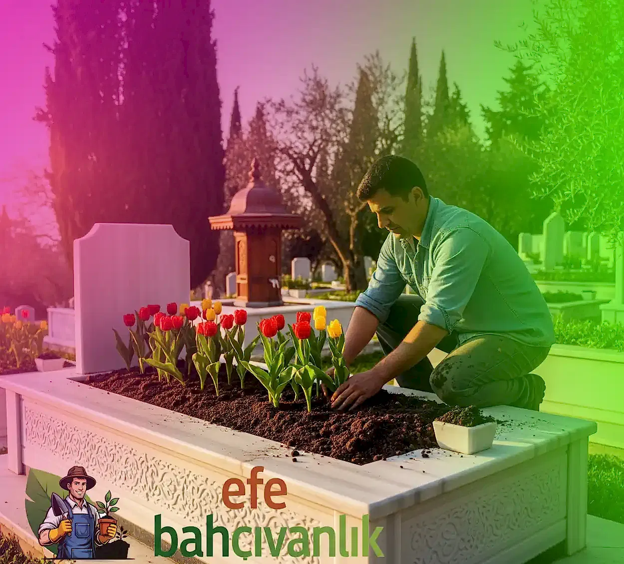 Silivrikapı Eski Kozlu Mezarlığı Mezar Bakım Çiçeklendirme